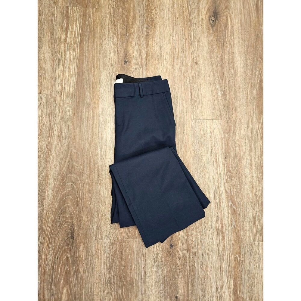 Banana Republic Jackson Fit Cotton Navy Pant Women's 8R Professional Stretch